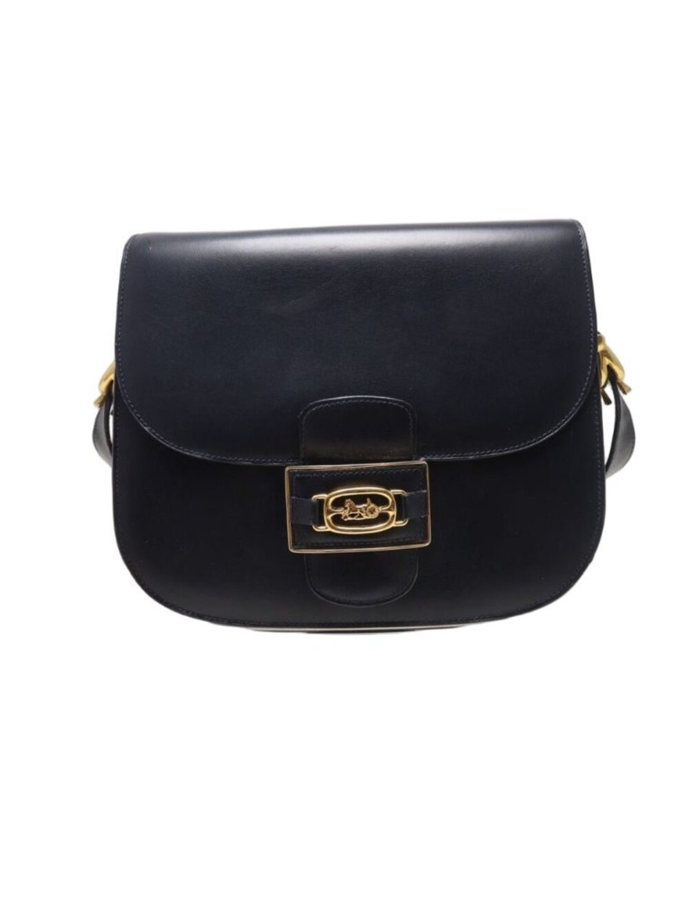 Celine Vintage Carriage Box Calf Shoulder Bag